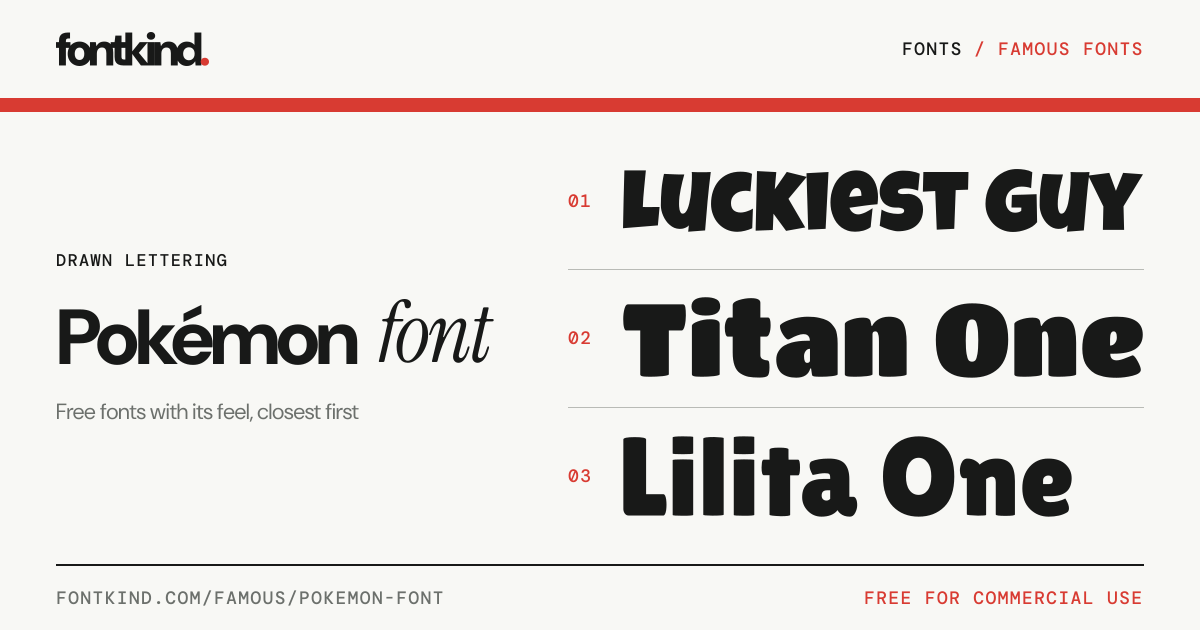 Pokémon font: what it is, and free fonts like it · FontKind