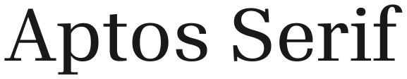 Aptos Serif