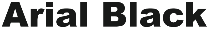 Arial Black