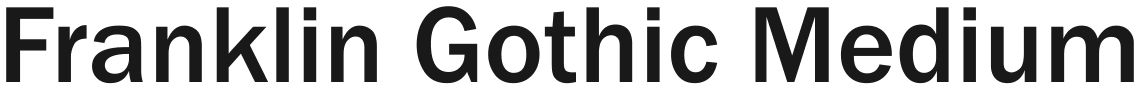Franklin Gothic Medium