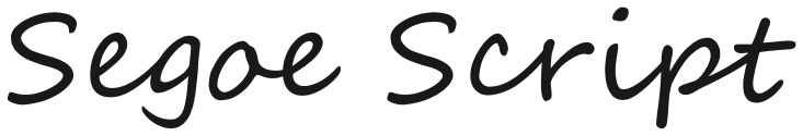 Segoe Script